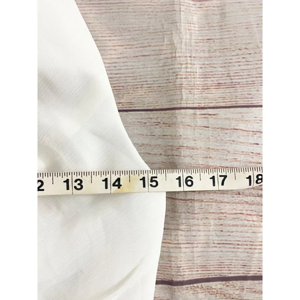 Vera Wang WHITE Women's Ivory Halter Neck Dress With Tulle Bow - 2 - Picture 9 of 15